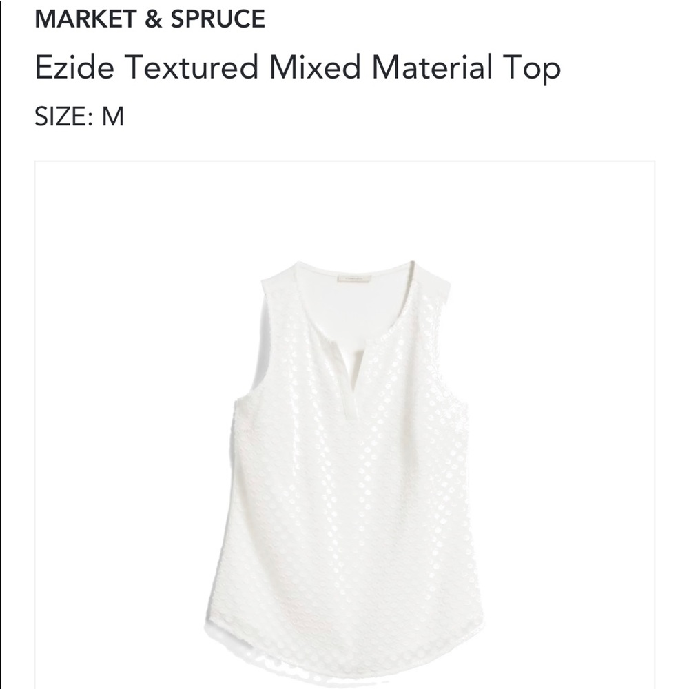 Market & Spruce White Tank